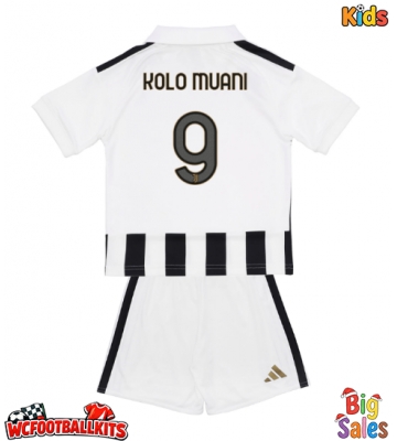 Juventus Randal Kolo Muani #9 Replica Home Stadium Kit for Kids 2026-27 Short Sleeve (+ pants)